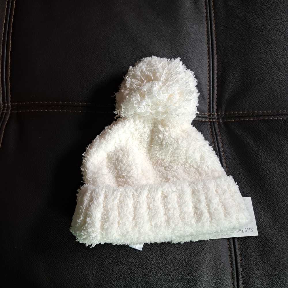 Barefoot Dreams Fuzzy Cream Kids Hat